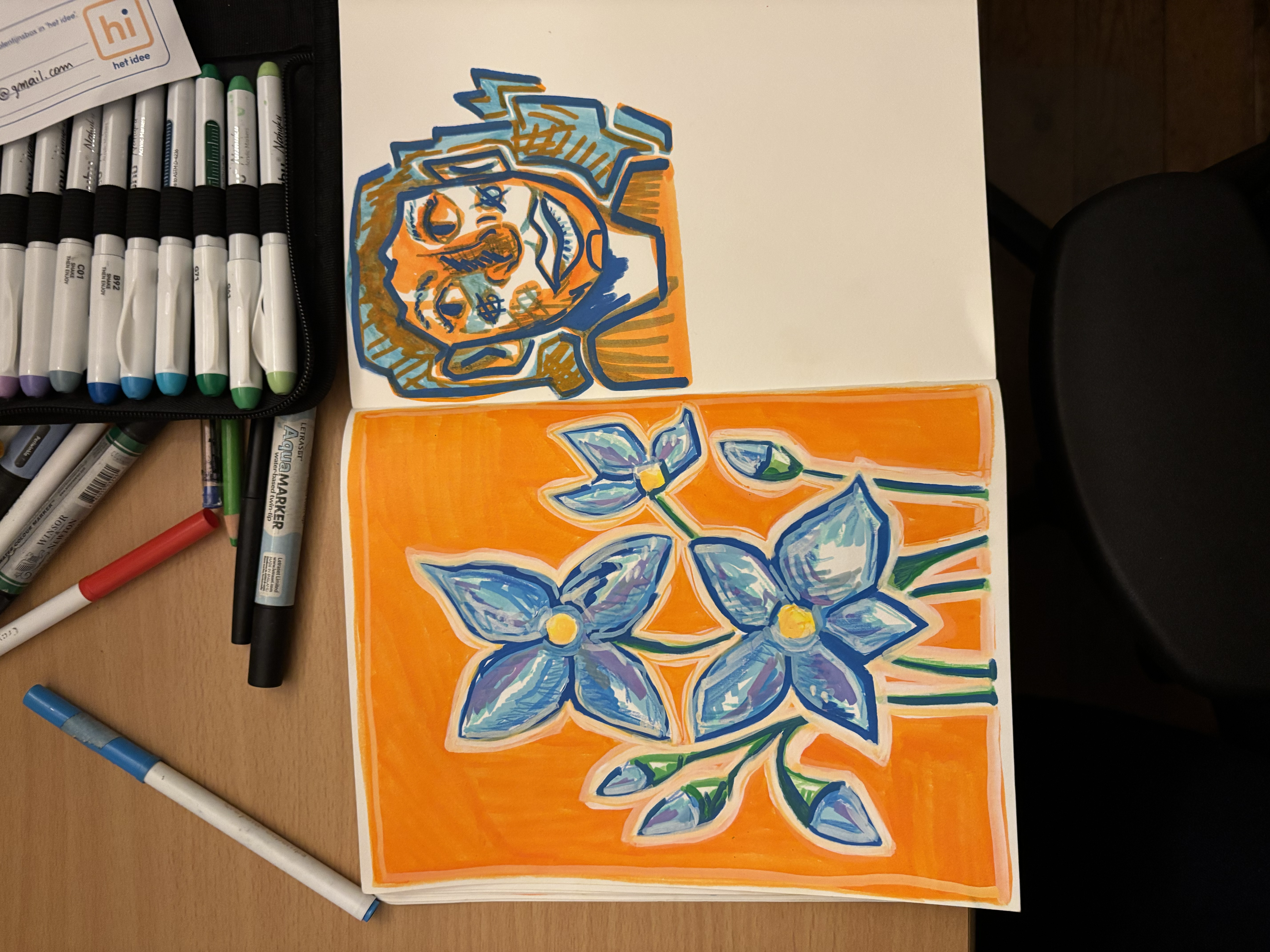 Arting in my sketchbook